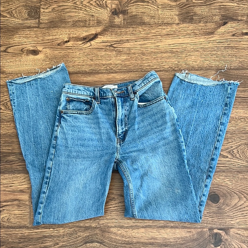 Abercrombie & Fitch Blue Straight Leg Jeans